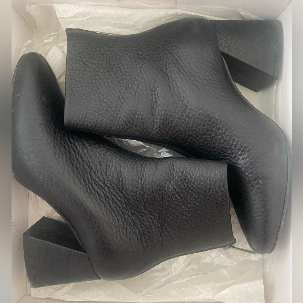 SOLD off of Poshmark- L’intervalle black leather boots size 38